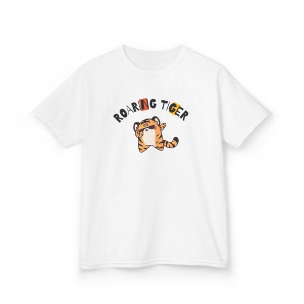 6802848412100056245_2048.jpeg Kids 'Roaring Tiger' Graphic Tee — Cute Cartoon Tiger Shirt for Back to School