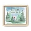 Dios Cuida de Ti Framed Canvas Print — Psalm 121:7-8 Spanish Faith Wall Art