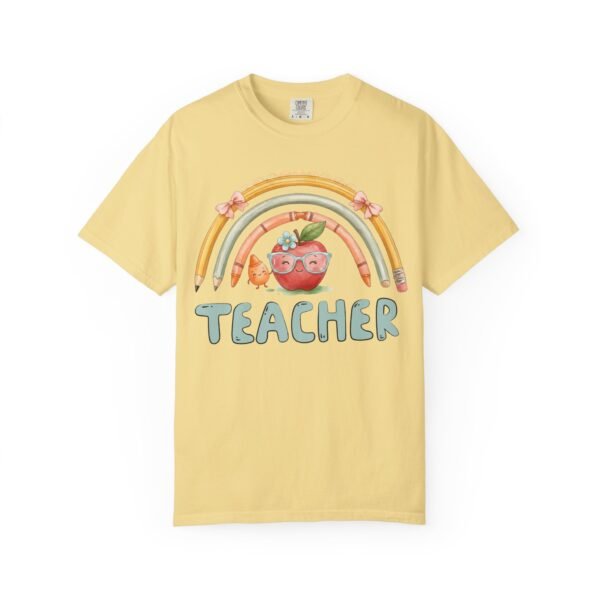 7542810800960828287_2048-2.jpeg Teacher Apple Rainbow T-Shirt — Cute Back-to-School Gift for Educators