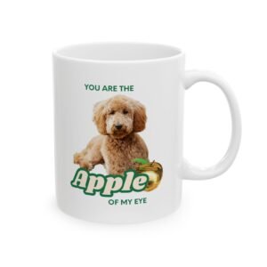Golden Retriever "You Are the Apple of My Eye" Mug | Ceramic Coffee Cup