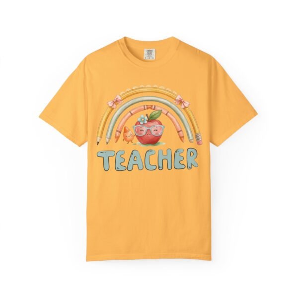 8103871281483430710_2048-2.jpeg Teacher Apple Rainbow T-Shirt — Cute Back-to-School Gift for Educators