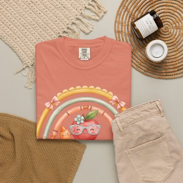 8327947641128148241_2048-2.jpeg Teacher Apple Rainbow T-Shirt — Cute Back-to-School Gift for Educators