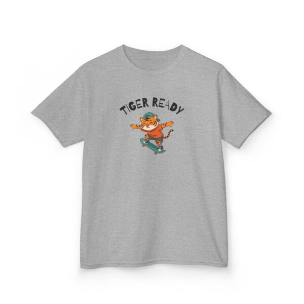 9000010024449577539_2048.jpeg Kids Tee — “TIGER READY” Skateboard Tiger Graphic