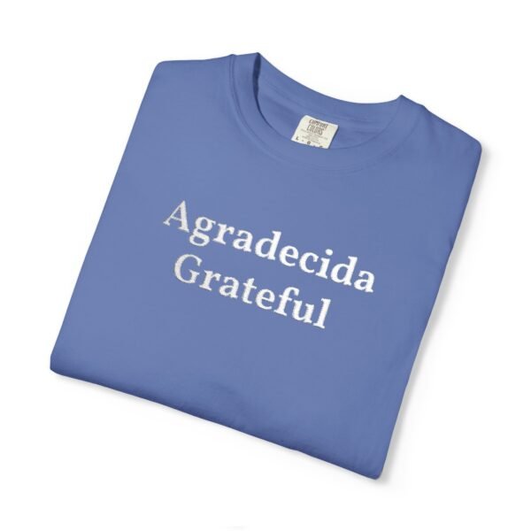 9533735338231886693_2048.jpeg Grateful "Agradecida" Tee — Garment-Dyed Spanish Gratitude T-Shirt