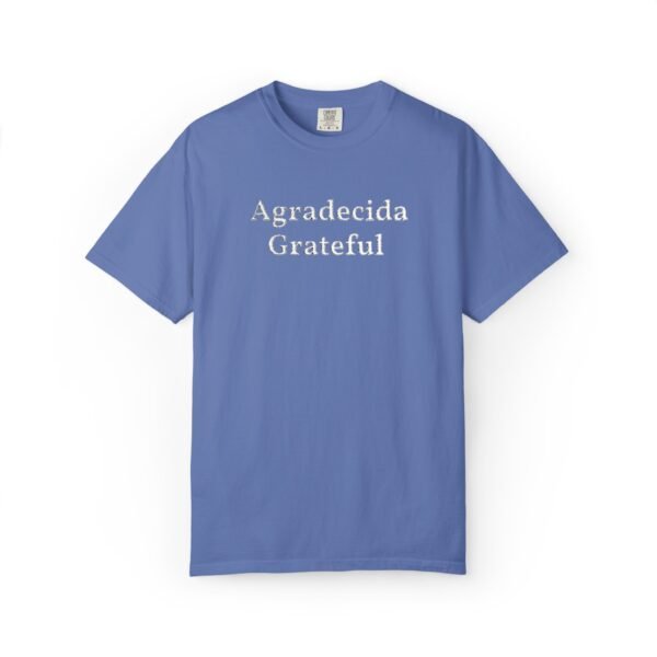 9841648562204381855_2048.jpeg Grateful "Agradecida" Tee — Garment-Dyed Spanish Gratitude T-Shirt