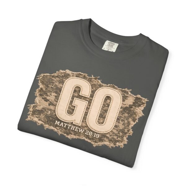 GO Matthew 28:19 Christian T-Shirt | Vintage Faith Shirt | Mission Trip Shirt | Great Commission Tee | Outdoor Christian Graphic Tee | Unisex Gift
