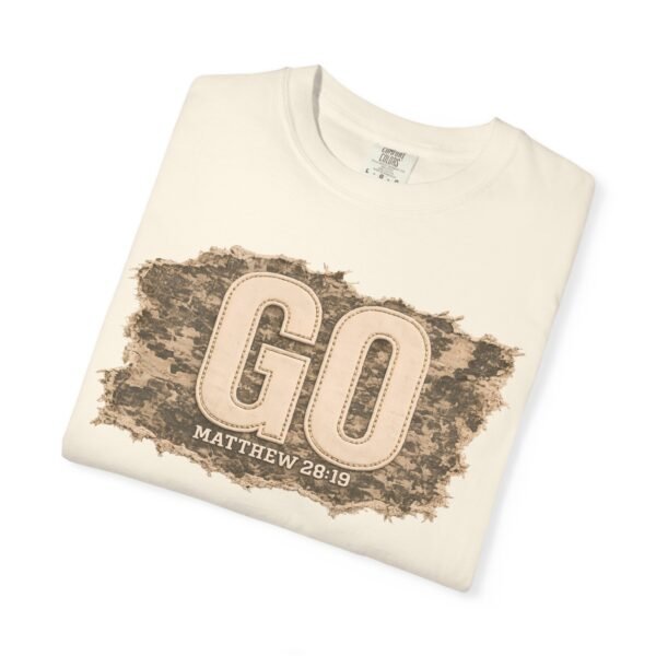 GO Matthew 28:19 Christian T-Shirt | Vintage Faith Shirt | Mission Trip Shirt | Great Commission Tee | Outdoor Christian Graphic Tee | Unisex Gift