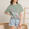 11740027060157160369_2048.jpeg Paz Floral T-Shirt – 'Peace Be With You' Garden Graphic Tee