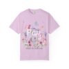 11913543054792760446_2048.jpeg Paz Floral T-Shirt – 'Peace Be With You' Garden Graphic Tee