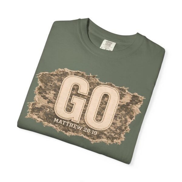 GO Matthew 28:19 Christian T-Shirt | Vintage Faith Shirt | Mission Trip Shirt | Great Commission Tee | Outdoor Christian Graphic Tee | Unisex Gift