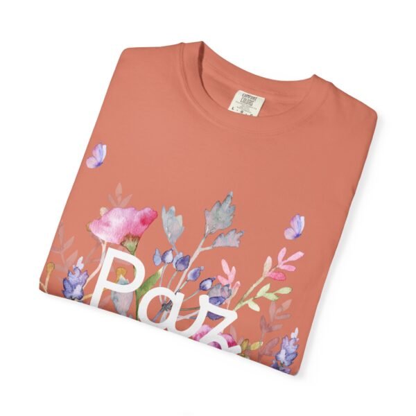 16297158265570248035_2048.jpeg Paz Floral T-Shirt – 'Peace Be With You' Garden Graphic Tee