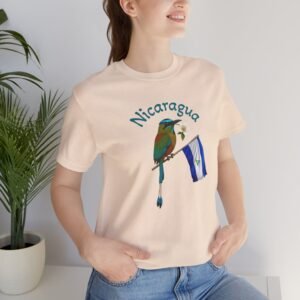 Nicaraguan Motmot Bird Nicaragua Flag T-shirt | Travel Tee, bella canvas