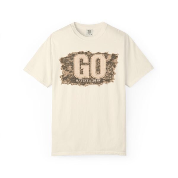 GO Matthew 28:19 Christian T-Shirt | Vintage Faith Shirt | Mission Trip Shirt | Great Commission Tee | Outdoor Christian Graphic Tee | Unisex Gift