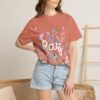 2289693452157093686_2048.jpeg Paz Floral T-Shirt – 'Peace Be With You' Garden Graphic Tee