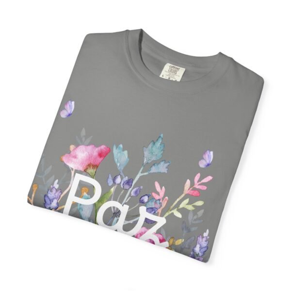 3586194181386921804_2048.jpeg Paz Floral T-Shirt – 'Peace Be With You' Garden Graphic Tee