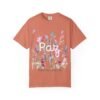 4014860081793056256_2048.jpeg Paz Floral T-Shirt – 'Peace Be With You' Garden Graphic Tee