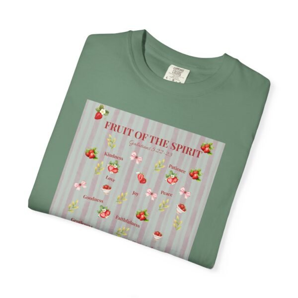 5078602989276292097_2048-1.jpeg Fruit of the Spirit T-Shirt | Christian Scripture Floral Design (Comfort Color)