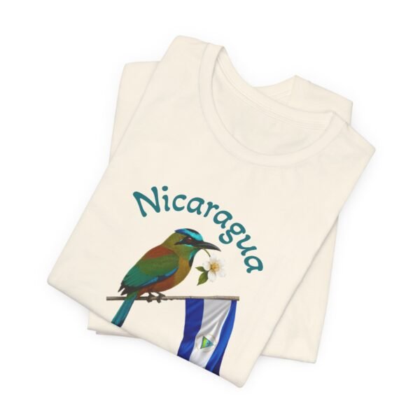 9678180814751200402_2048.jpeg Nicaraguan Motmot Bird Nicaragua Flag T-shirt | Travel Tee, bella canvas