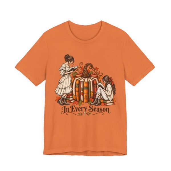 In Every Season Pumpkin & Book Graphic Tee