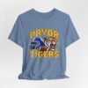 Pryor Tigers Football Tee — Vintage Helmet & Tiger Mascot