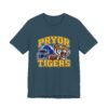 Pryor Tigers Football Tee — Vintage Helmet & Tiger Mascot