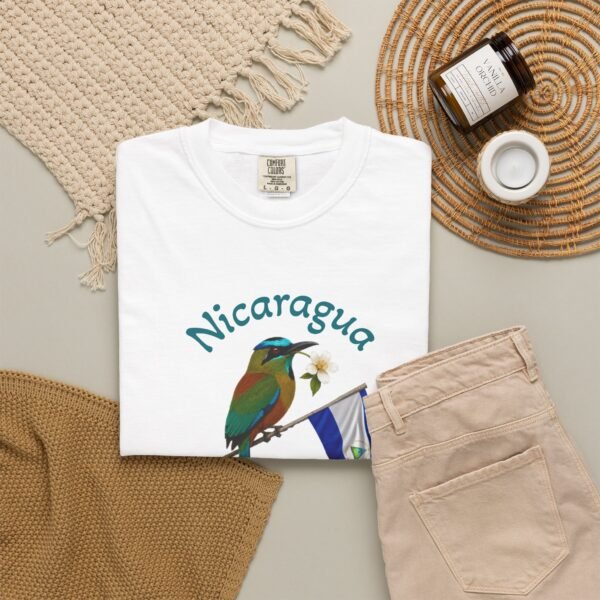 1712137473125029992_2048.jpeg Nicaraguan Motmot Bird Nicaragua Flag T-shirt | Travel Tee, Central America