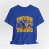 Pryor Tigers Football Tee — Vintage Helmet & Tiger Mascot