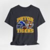 Pryor Tigers Football Tee — Vintage Helmet & Tiger Mascot