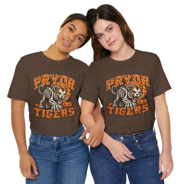 2378678386428425961_2048.jpeg Pryor Tigers Halloween Skeleton Tiger T-Shirt