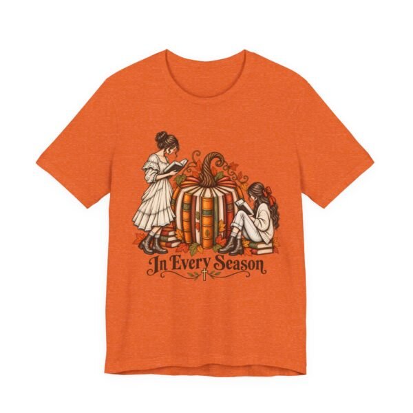 In Every Season Pumpkin & Book Graphic Tee