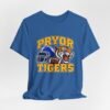 Pryor Tigers Football Tee — Vintage Helmet & Tiger Mascot