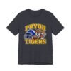 Pryor Tigers Football Tee — Vintage Helmet & Tiger Mascot