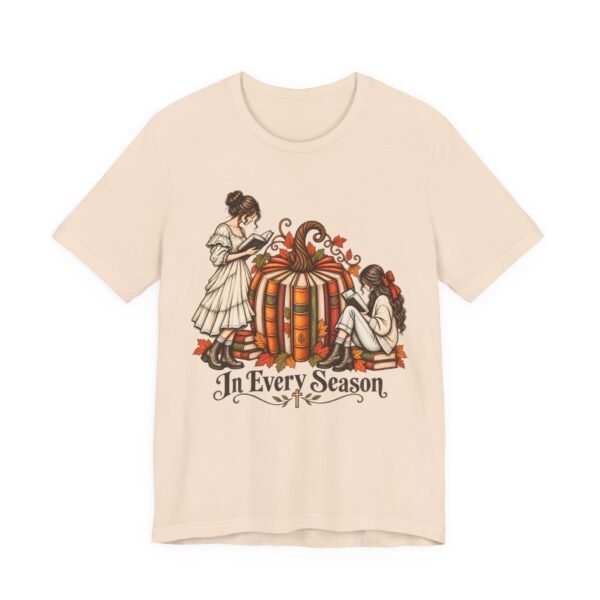 In Every Season Pumpkin & Book Graphic Tee