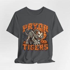 Pryor Tigers Halloween Skeleton Tiger T-Shirt