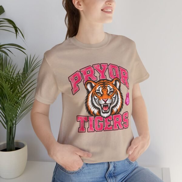 9395182413574957552_2048.jpeg Pryor Tigers Vintage Tiger Mascot Tee — Pink Breast Cancer Awareness School Shirt