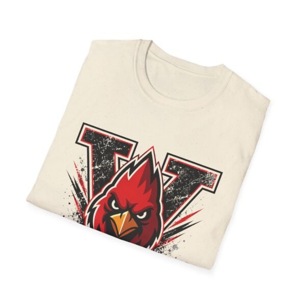 10014700092740184891_2048.jpeg Cardinals School Spirit Shirt, Cardinal Mascot T-Shirt, Red Black Team Spirit Tee, Game Day Shirt, School Mascot Graphic Tee, Cardinal Pride
